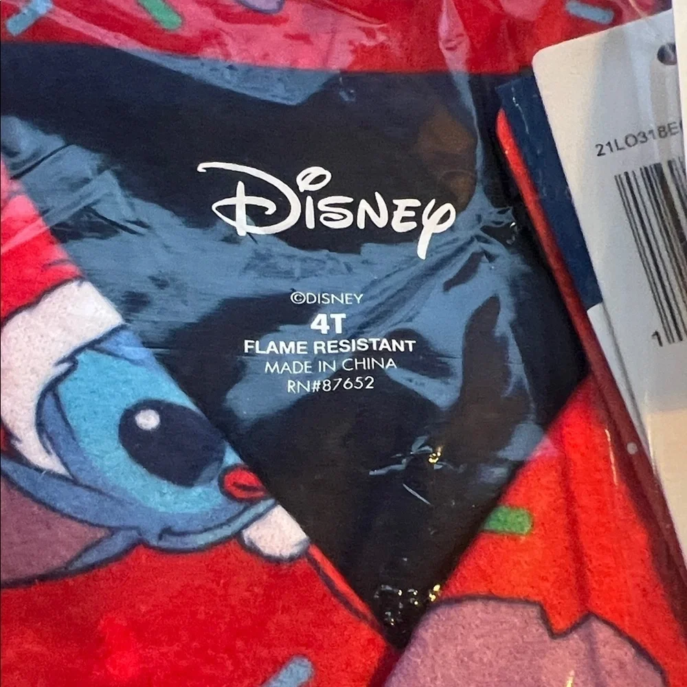 AME Kids' x Disney® Lilo Stitch Limited Edition Cozy Holiday Long Pajamas::NWT::